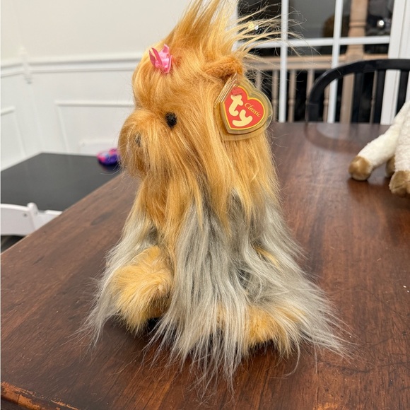 Ty Classic Misty Floppy Hairy Soft Plush Yorkie Dog 12" Long 2006 - Picture 4 of 9